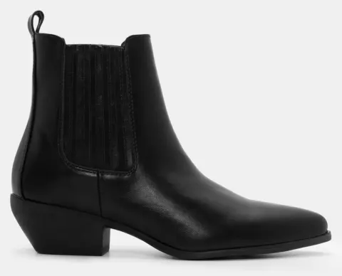 Μποτάκια Μυτερά Cowboy - Μαύρο