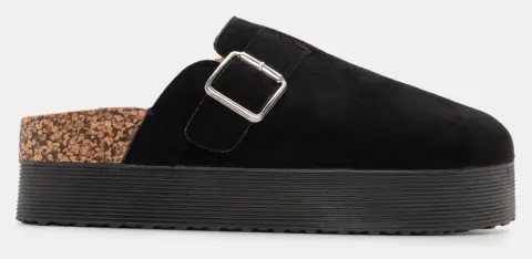 Clogs Σαμπό με Λουράκι - Μαύρο