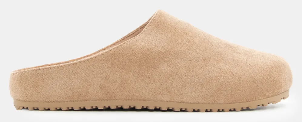 Clogs Σαμπό Flat - Μπεζ-Σκούρο