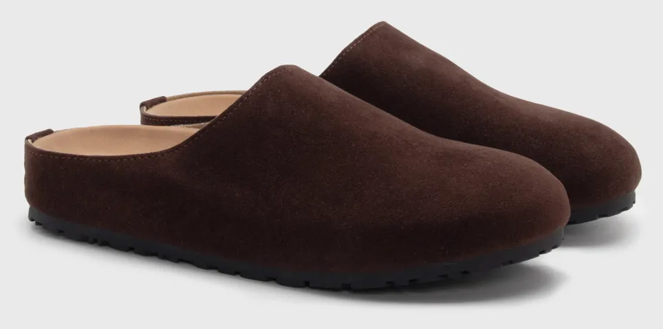 Clogs Σαμπό Μονόχρωμα - Καφέ Σκούρο