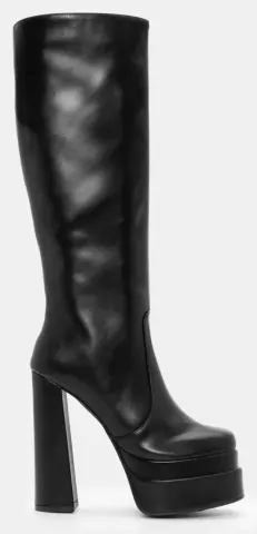 Μπότες με Διπλή Φιάπα - Μαύρο