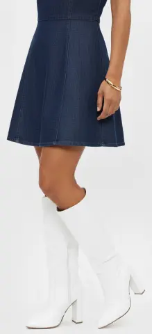 Μπότες Μυτερές Croco με Τακούνι - Λευκό