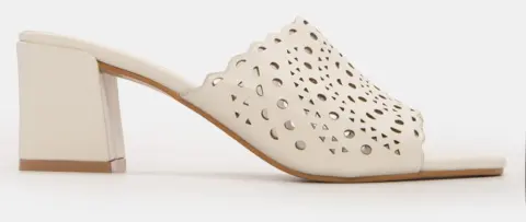 Mules με Φαρδιά Φάσα - Λευκό