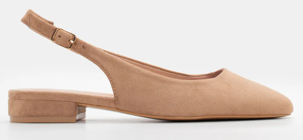 Γοβάκια με Τόκα - Μπεζ-Σκούρο