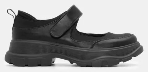 Αθλητικές Μπαλαρίνες με Λουράκι Sctrach - Μαύρο