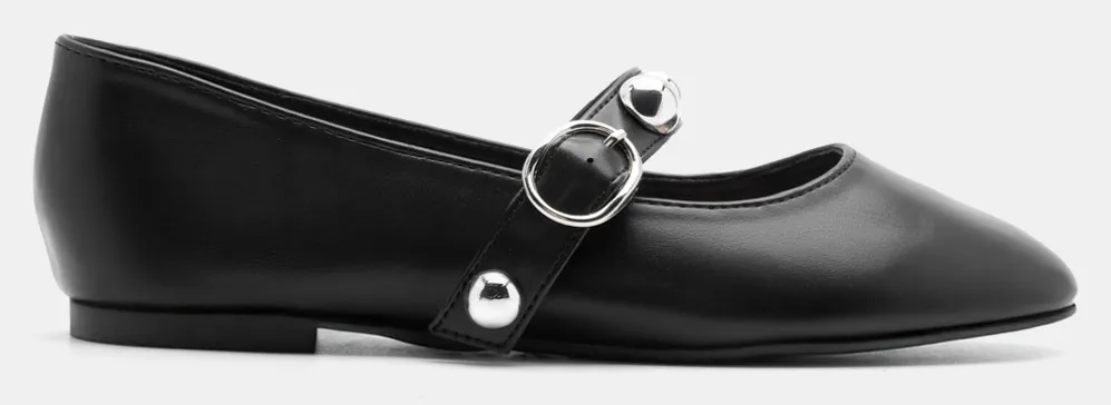 Μπαλαρίνες με Λουράκι από Διακοσμητικά Τρούκς - Μαύρο