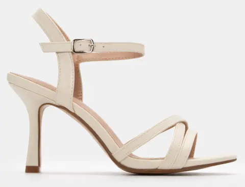 Πέδιλα με Λουράκια & Τόκα - Λευκό