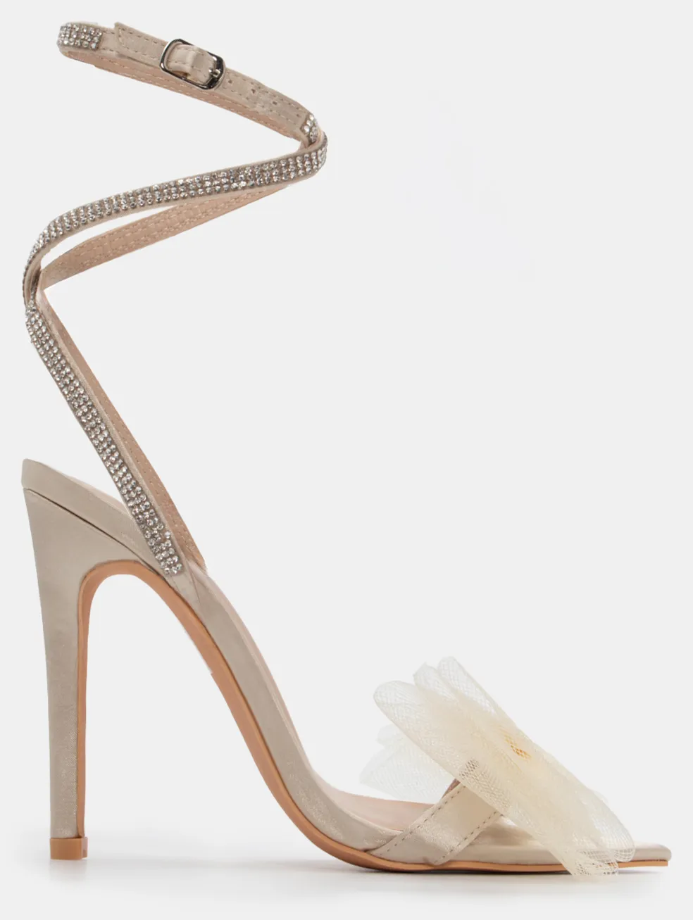 Πέδιλα με Διακοσμητικό Φιόγκο & Strass - Χρυσό