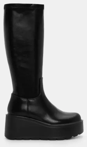 Μπότες Κάλτσα με Πλατφόρμα - Μαύρο