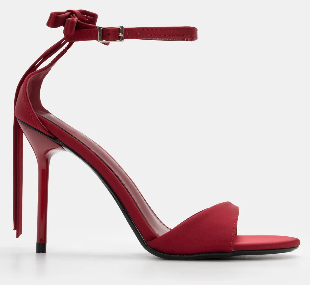 Πέδιλα με Μπαρέτα & Διακοσμητικό Φιόγκο - Μπορντό