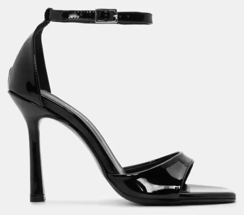 LUIGI DESIGN - Πέδιλα με Μπαρέτα - Μαύρο-Λουστρίνι