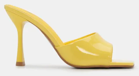 Mules με Φαρδιά Φάσα - Κίτρινο