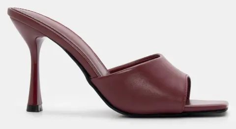 Mules με Φαρδιά Φάσα - Μπορντό