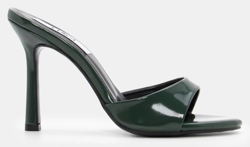 LUIGI DESIGN - Mules με Τακούνι - Χακί