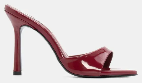 LUIGI DESIGN - Mules με Τακούνι - Μπορντό-Λουστρίνι