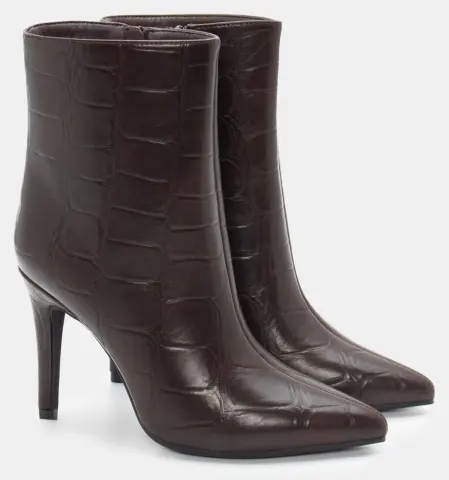 Μποτάκια Μυτερά Αστραγάλου - Καφέ Σκούρο