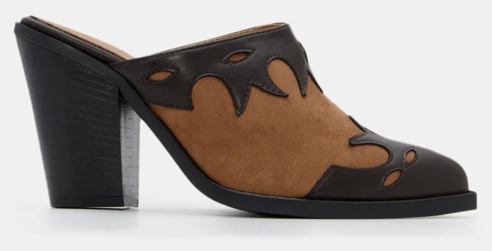 Clogs Westerm Μυτερά - Καφέ Σκούρο