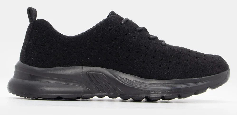 Sneakers με Διάτρητο Σχέδιο - Μαύρο