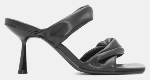 Mules με Στριφογυριστά Λουράκια - Μαύρο