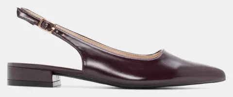 Γοβάκια Open Heel Μονόχρωμα - Μπορντό