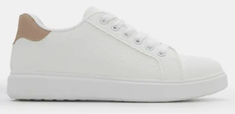 Sneakers σε Συνδυασμό Χρωμάτων - Μπεζ-Σκούρο