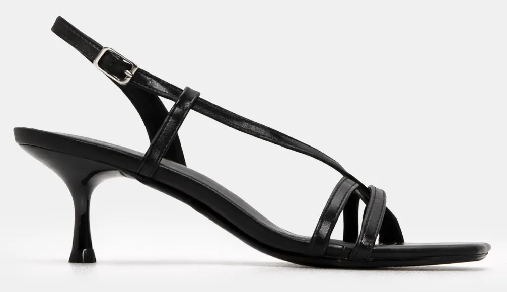 Πέδιλα με Λουράκια - Μαύρο