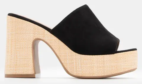 Πλατφόρμες με Φαρδιά Φάσα - Μαύρο