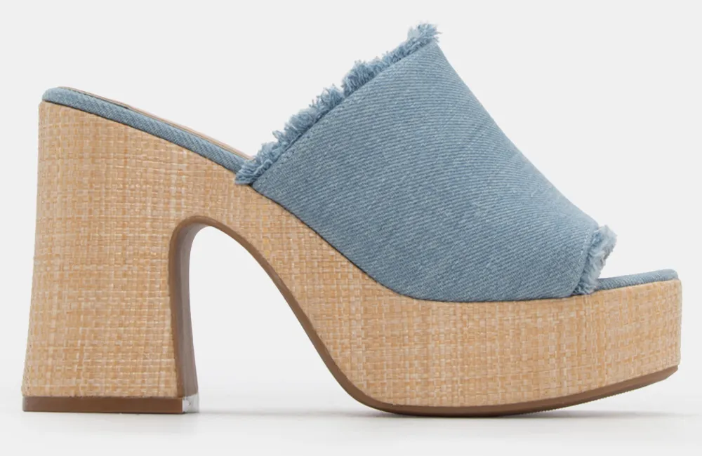Πλατφόρμες με Φαρδιά Φάσα - Denim