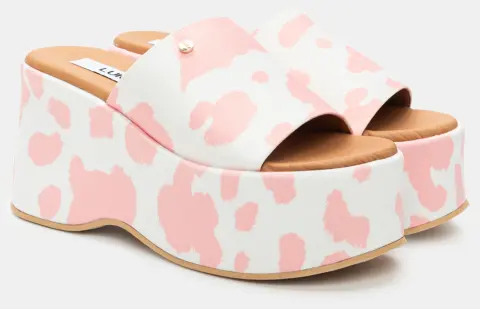 LUIGI DESIGN - Πλατφόρμες με Φαρδιά Φάσα - Ροζ