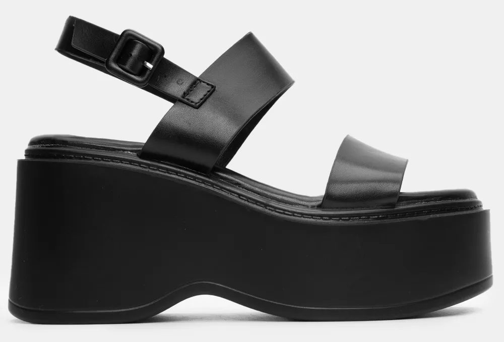 Πλατφόρμες με Διπλή Φάσα & Τόκα - Μαύρο