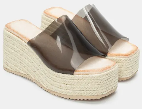 Πλατφόρμες με Διαφανή Φάσα - Μαύρο