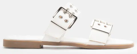 Flat Σανδάλια με Λουράκια & Τρούκς - Λευκό