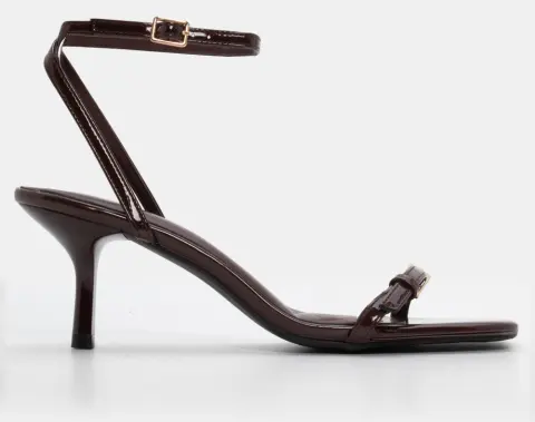 Πέδιλα με Χιαστί Μπαρέτα & Τόκα - Καφέ Σκούρο