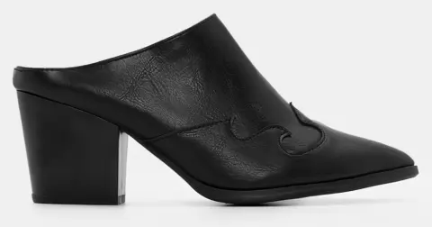 Clogs Westerm Μυτερά - Μαύρο