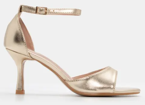 Πέδιλα με Μπαρέτα - Χρυσό