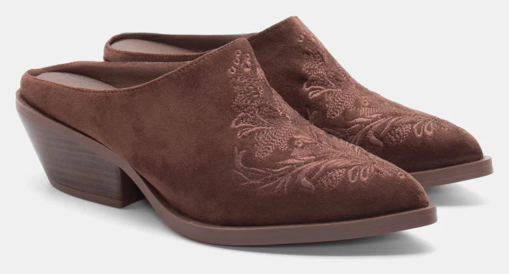 Clogs Western Μυτερά - Καφέ Σκούρο