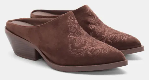 Clogs Western Μυτερά - Καφέ Σκούρο