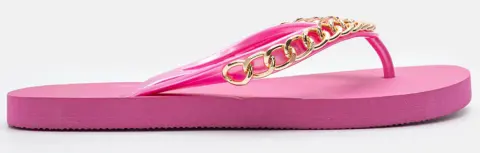 Σαγιονάρες με Διακοσμητική Αλυσίδα - Φούξια