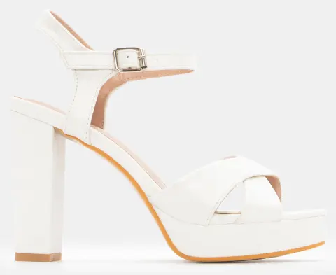 Πέδιλα με Φιάπα & Μπαρέτα - Λευκό