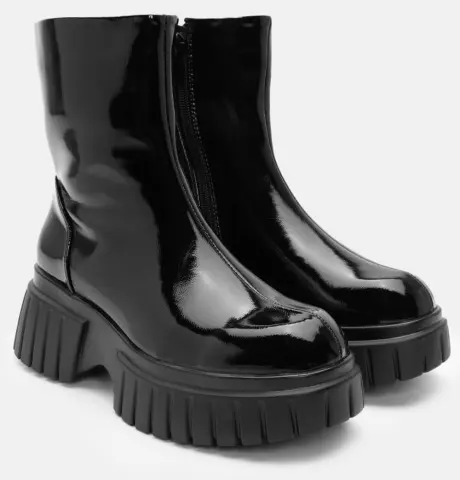 Μποτάκια Λουστρίνι Δίσολα - Μαύρο