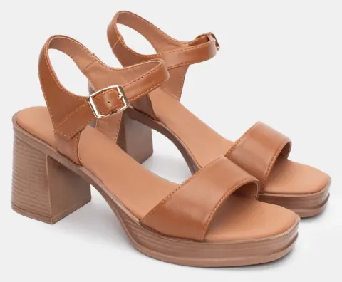 Πλατφόρμες με Φάσα & Μπαρέτα - Κάμελ