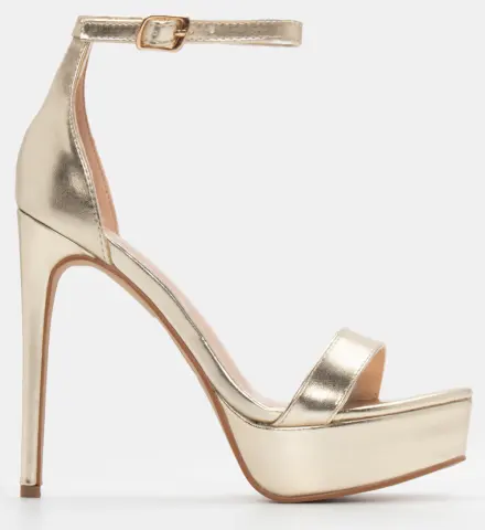 Πέδιλα με Μπαρέτα & Φιάπα - Χρυσό