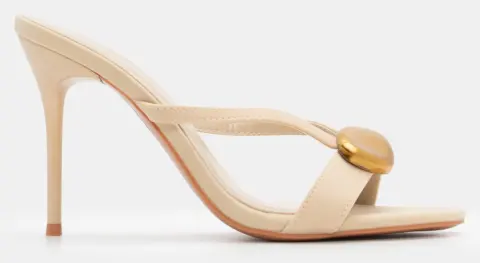 Mules με Διακοσμητική Τόκα - Μπεζ