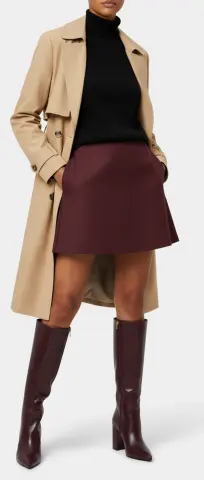 Μπότες Μυτερές με Τακούνι - Μπορντό