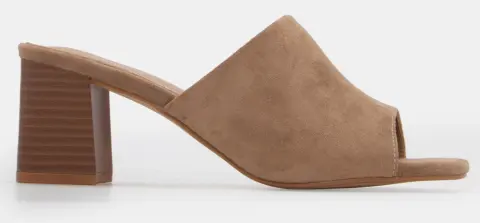 Mules με Φαρδιά Φάσα - Μπεζ-Σκούρο