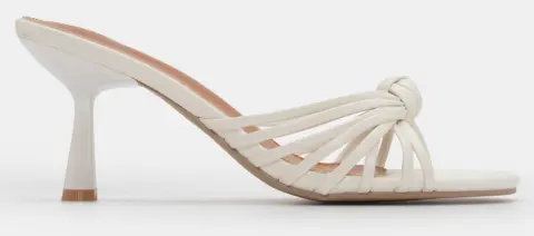 Mules με Σχέδιο Κόμπο - Λευκό