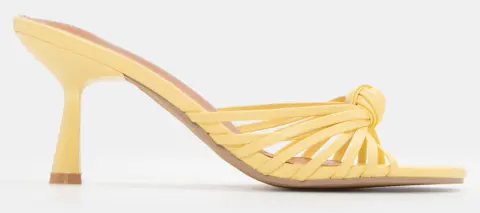 Mules με Σχέδιο Κόμπο - Κίτρινο