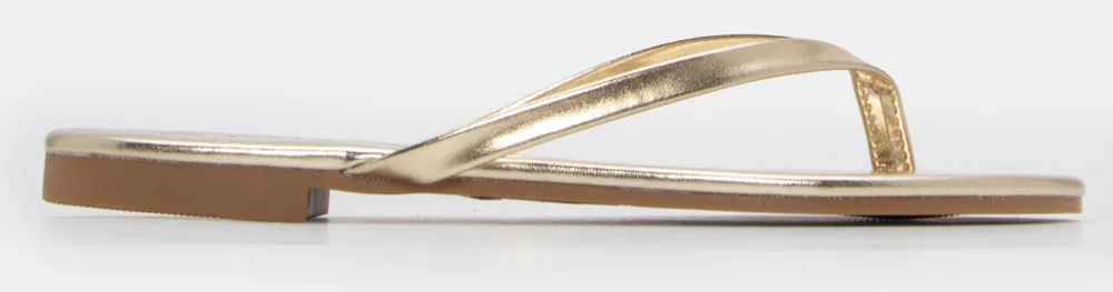 Flat Σανδάλια με Λουράκια - Χρυσό