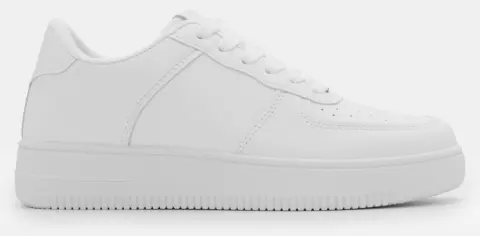 Sneakers με Μεταλλική Λεπτομέρεια - Λευκό