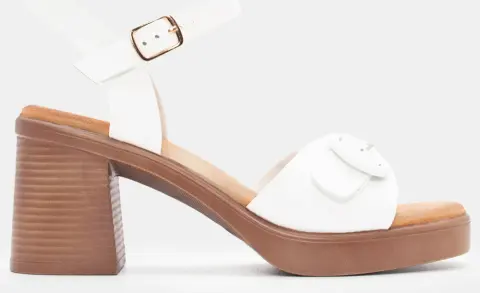 Πλατφόρμες με Μπαρέτα - Λευκό